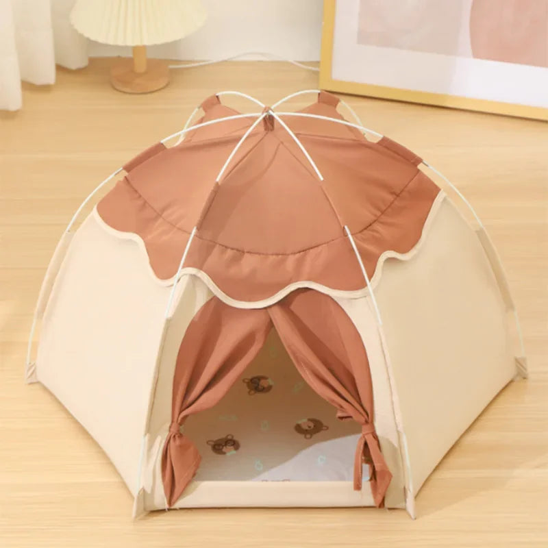 Four Seasons Universal Cat Litter Tent, Dog Bed, Spring and Summer Breathable Pet House Pet Items Cat House
