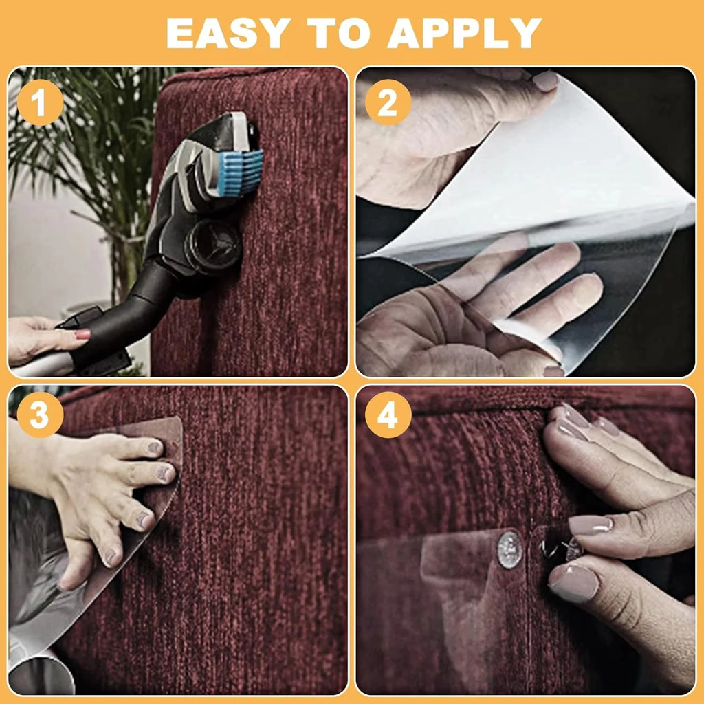 Cat Scratch Deterrent Tape Furniture Protectors From Cats Transparent Self-Adhesive Pet Training Tape for Sofa Furniture Sticker