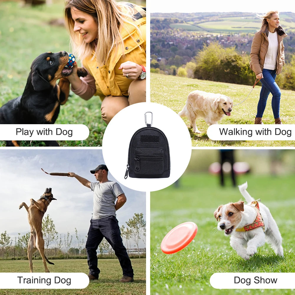 Portable Dog Treat Bag Tactical Pet Training Treat Snack Bait Feed Pocket Durable Pocket Snack Reward Waist Bag Dog Accessories