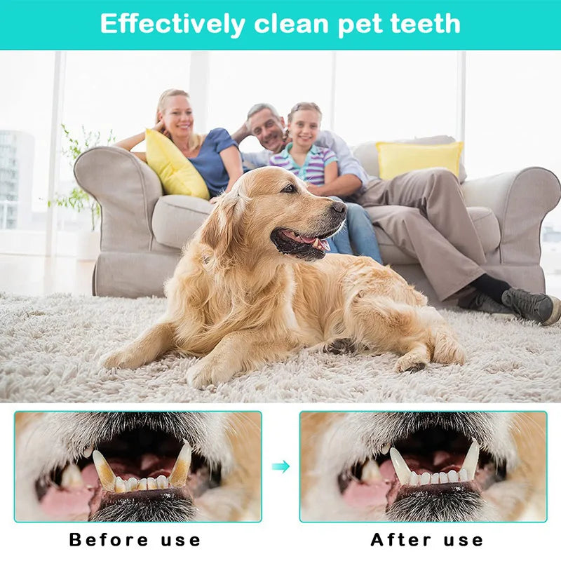 Pet Finger Toothbrush Dog Super Soft Teeth Cleaning Bad Breath Care Nontoxic Silicone Tooth Brush Tool Dog Cat Cleaning Supplies