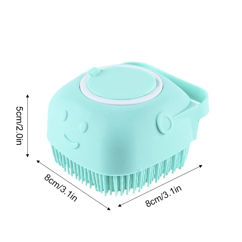 Pet Bathing Brush Soft Silicone Massager Shower Gel Bathing Brush Clean Tools Comb Dog Cat Cleaning Grooming Supplies