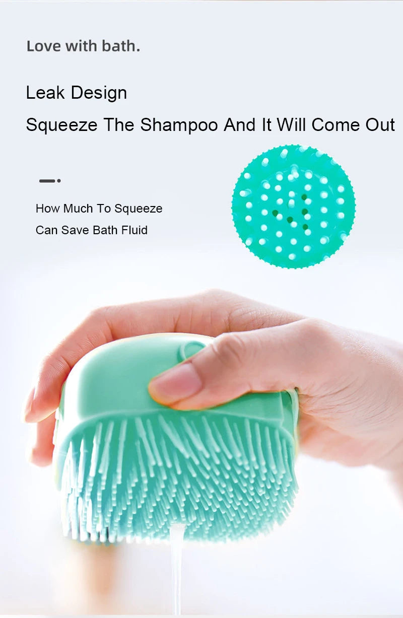 Pet Bathing Brush Soft Silicone Massager Shower Gel Bathing Brush Clean Tools Comb Dog Cat Cleaning Grooming Supplies