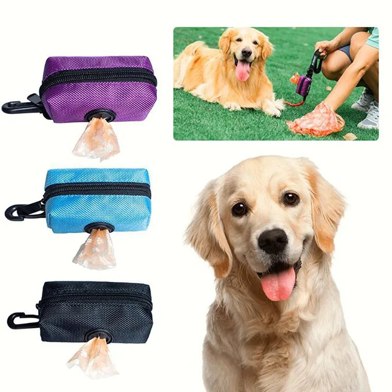 Dog Poop Bag Dispenser Bags Pet Waste Garbage Disposable Outdoor Waste Bag Carrier Dispenser Clean Pick Up Tools Pet Accessories