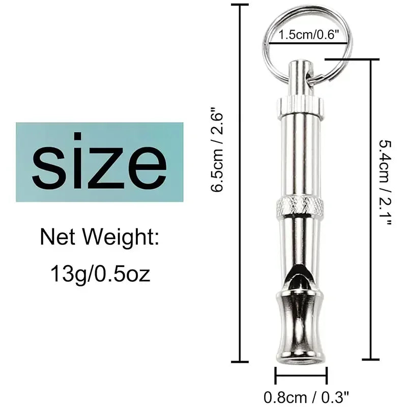 1/2Pcs Dog Whistle To Stop Barking, Adjustable Sound Pitch Dog Whistle With Keychain, Professional Recall Pet Puppy Cat Dog