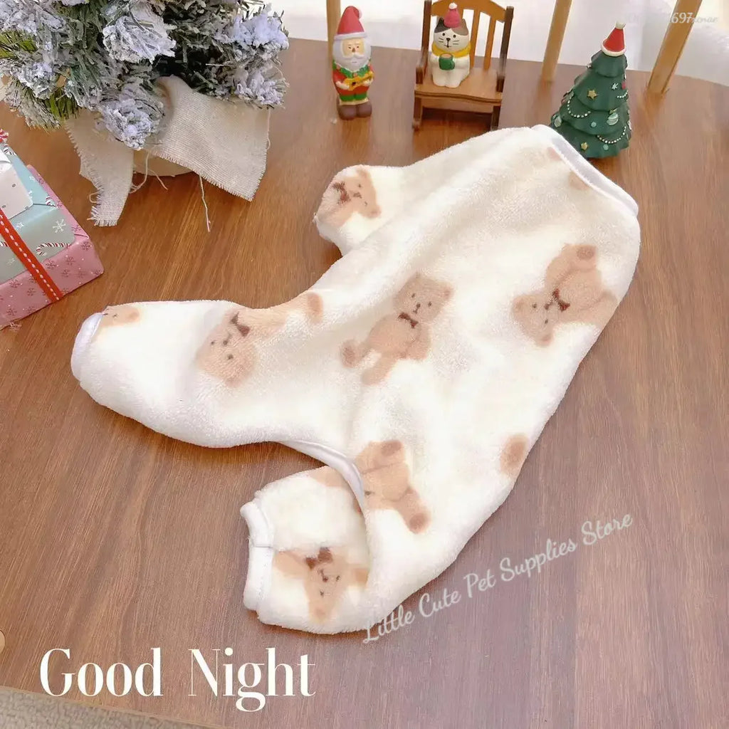 Pet clothing dog autumn and winter double-sided velvet warm four-legged household clothing small and medium-sized dog clothing