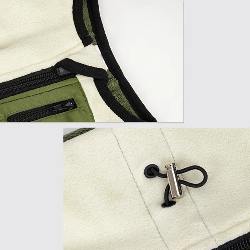 Winter Dog Jacket Italian Greyhound Whippet Vest Warm Dog Coat Wind-proof Polar Fleece High Collar Detachable Dog Clothes