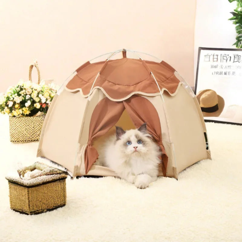 Four Seasons Universal Cat Litter Tent, Dog Bed, Spring and Summer Breathable Pet House Pet Items Cat House