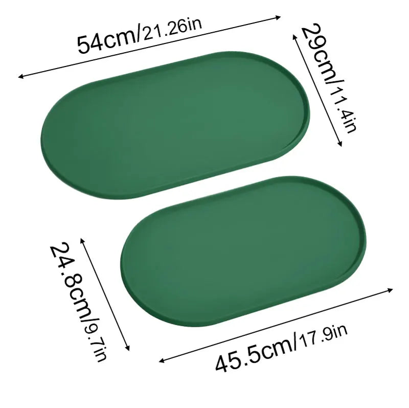 Silicone Pet Bowl Mat Placemat Waterproof Prevent Spills Dog Cat Food Feeding Pad Kitten feeding Pet Bowl tray Mats