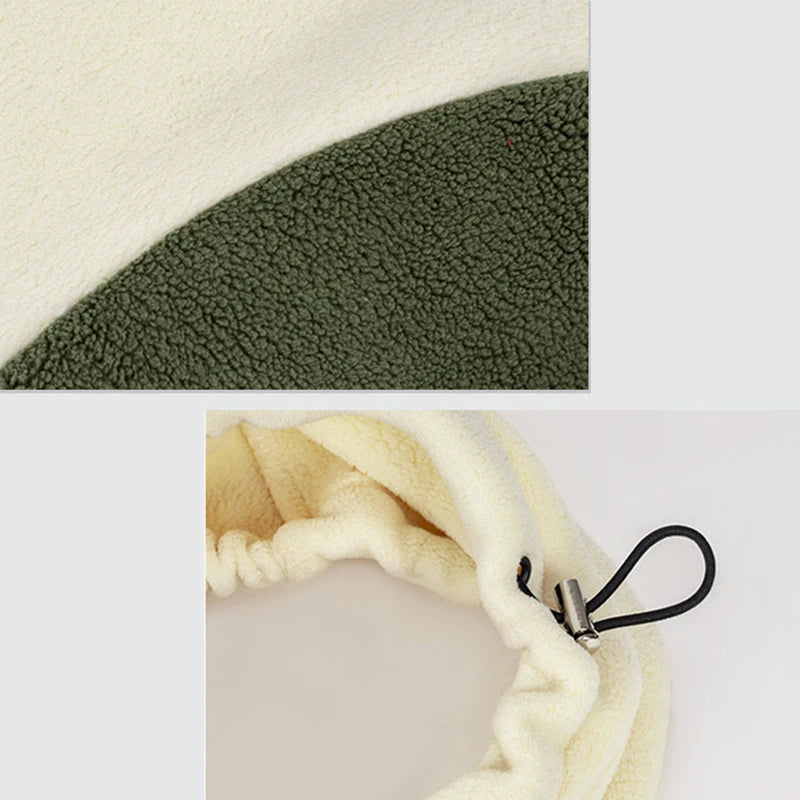 Winter Dog Jacket Italian Greyhound Whippet Vest Warm Dog Coat Wind-proof Polar Fleece High Collar Detachable Dog Clothes