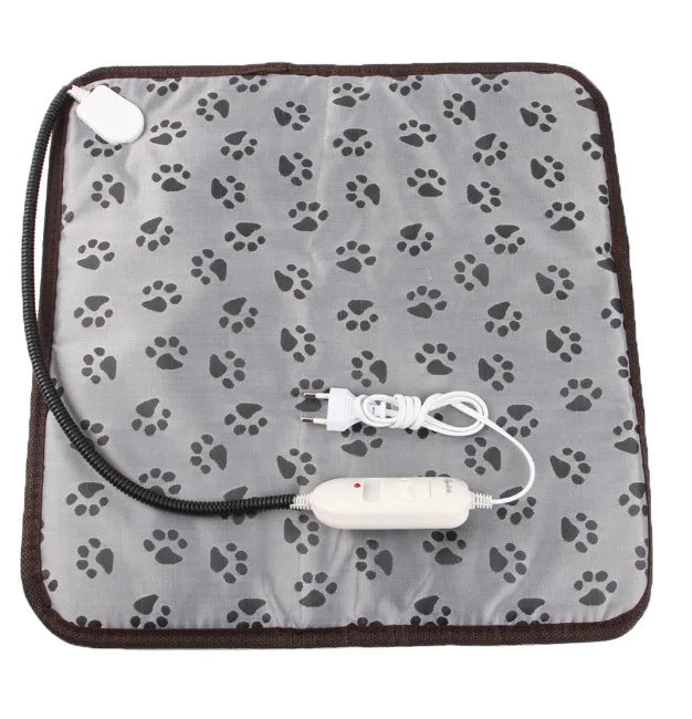 Pet Heated Mat Dog Temperature Adjustable Dog Heating Pad Waterproof Electric Heating Pad Timer Dog Sleeping Supply waterproof ﻿