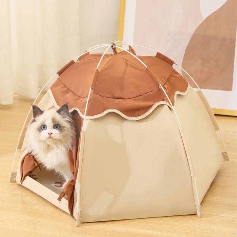 Four Seasons Universal Cat Litter Tent, Dog Bed, Spring and Summer Breathable Pet House Pet Items Cat House
